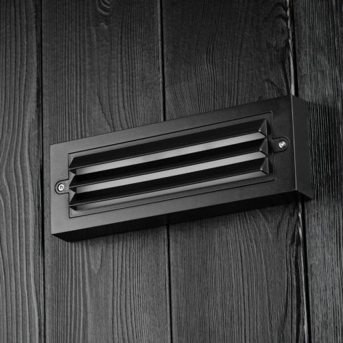 Kerti fali lámpa emelő LED fali lámpa 6W BLACK POLA