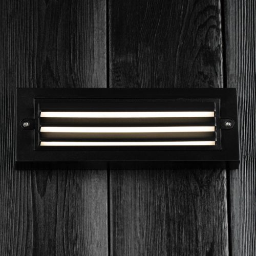 Kerti fali lámpa emelő LED fali lámpa 6W BLACK POLA