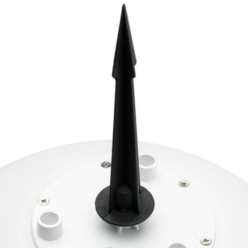 Kerti lámpa szegecses kültéri E27 fehér fénygömb 35cm 230V