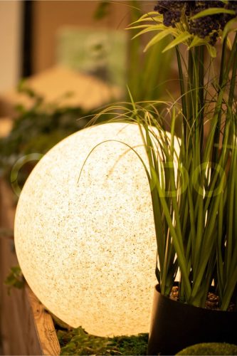 Kültéri kerti lámpa 230V E27 BULL 30cm Stone