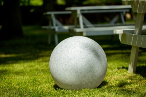 Kültéri kerti lámpa 230V E27 BULL 35cm Stone