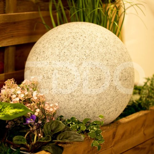 Kültéri kerti lámpa 230V E27 BULLET 40cm Stone