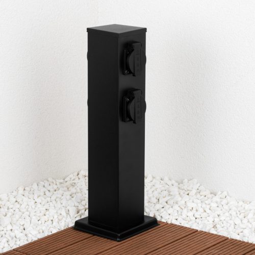 Kültéri álló kerti oszlop 230V 40cm ONTARIO 4x konnektor