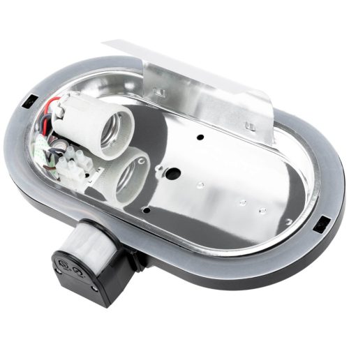 FRODA kerti fali lámpa E27 IP44 PIR érzékelővel, fekete