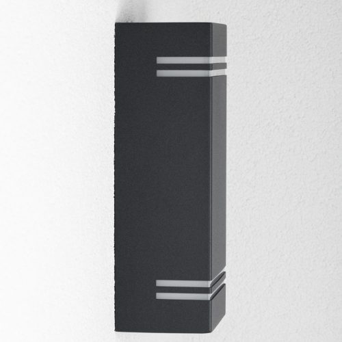 Kerti lámpa NELA emelőfali lámpa 2xGU10 IP44 felső alsó fekete