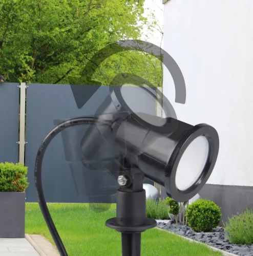 LED kerti lámpa kültéri spotlámpa SERGIO 7W 4500K süllyesztett fekete modern