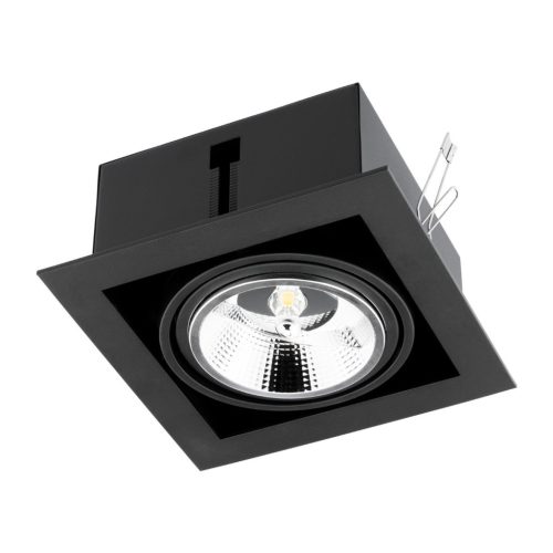Süllyesztett halogén mozgatható lámpatest GU10 ES111 négyzet alakú fekete