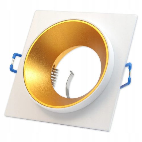 SPOT GU10 négyzet alakú fehérarany süllyesztett lámpatest