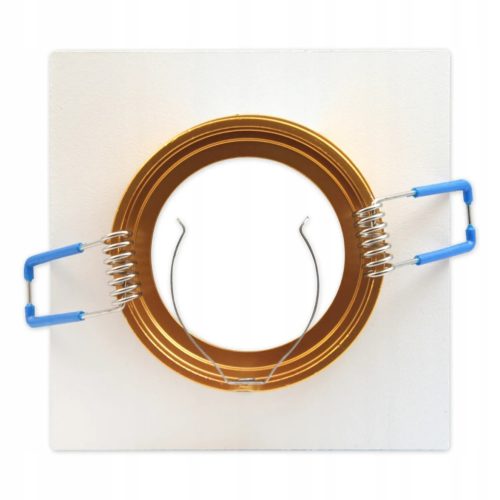 SPOT GU10 négyzet alakú fehérarany süllyesztett lámpatest