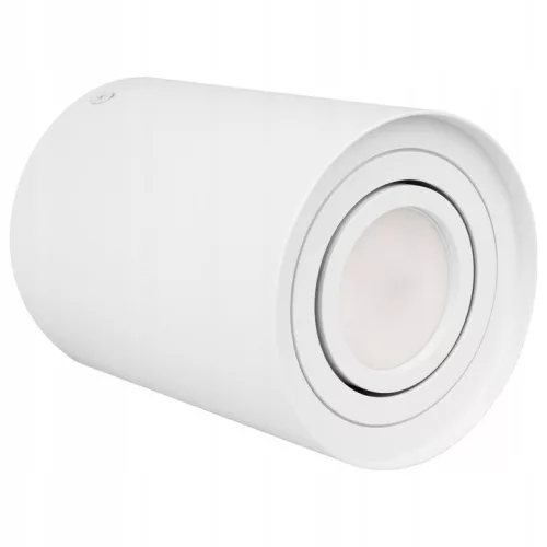 Felületre szerelhető halogéncsöves spotlámpa GU10 kerek, mozgatható fehér, Masterled