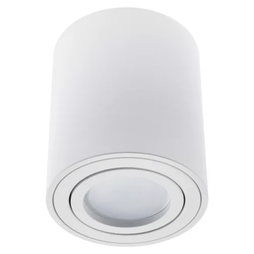 Felületre szerelhető halogéncsöves spotlámpa GU10-es lámpatest, mozgatható, kerek, fehér, Masterled