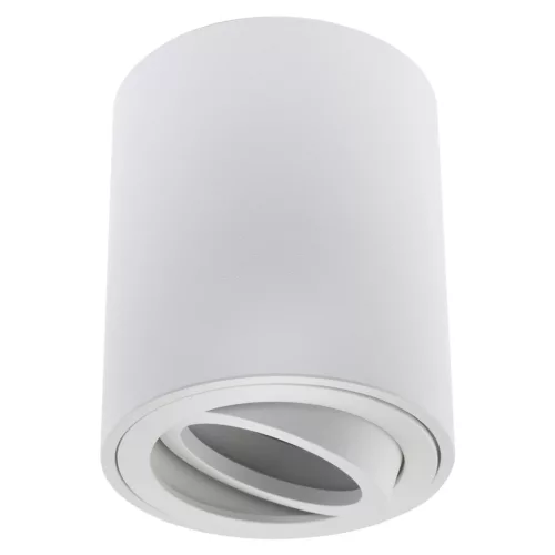 Felületre szerelhető halogéncsöves spotlámpa GU10-es lámpatest, mozgatható, kerek, fehér, Masterled