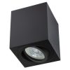 Felületre szerelhető HALOGÉN mozgatható GU10 négyzet alakú fekete rögzítő 84mm