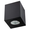 Felületre szerelhető HALOGÉN mozgatható GU10 négyzet alakú fekete rögzítő 84mm