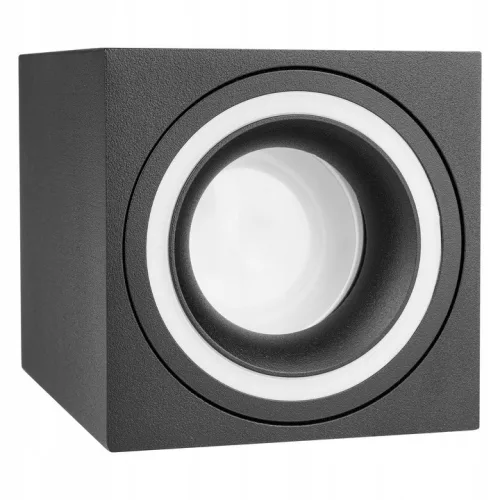 Felületre szerelhető halogéncsöves spotlámpa GU10, négyzet alakú, fekete, Masterled