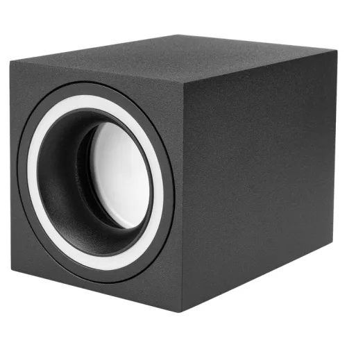 Felületre szerelhető halogéncsöves spotlámpa GU10, négyzet alakú, fekete, Masterled