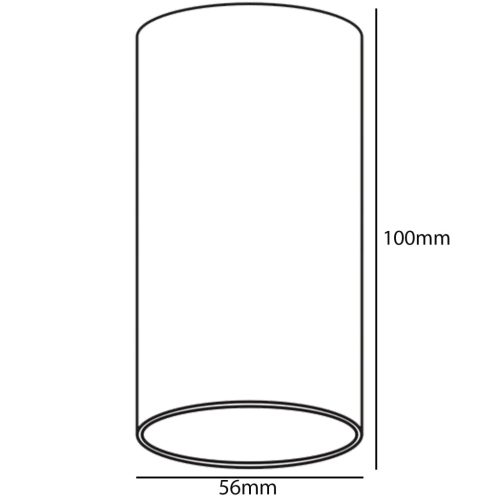 LED, felületre szerelt HALOGÉN fix GU10 kerek mennyezeti lámpatest, fehér