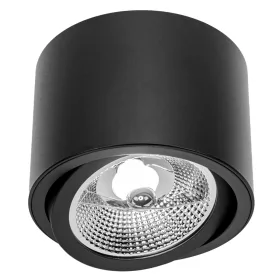   Felületre szerelhető halogéncsöves spotlámpa GU10 kerek, fekete, mozgatható, Masterled