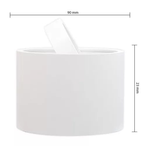 Felületre szerelhető halogéncsöves spotlámpa GU10 kerek fehér, mozgatható, Masterled