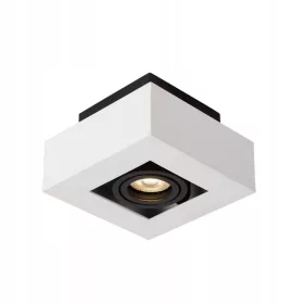   Felületre Szerelt Halogén Csöves Spotlámpa GU10 Négyzetes Mozgatható Fehér Fekete Nemo Masterled