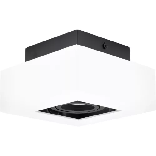 Felületre Szerelt Halogén Csöves Spotlámpa GU10 Négyzetes Mozgatható Fehér Fekete Nemo Masterled