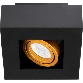   Felületre szerelhető HALOGÉN lámpatest Mozgatható GU10 Négyzet Fekete 85mm NEMO