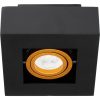 Felületre szerelhető HALOGÉN lámpatest Mozgatható GU10 Négyzet Fekete 85mm NEMO