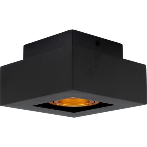 Felületre szerelhető HALOGÉN lámpatest Mozgatható GU10 Négyzet Fekete 85mm NEMO