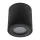 Felületre szerelhető GU10 csöves lámpatest kerek fekete 84mm IP54 Modern