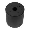 Felületre szerelhető GU10 csöves lámpatest kerek fekete 84mm IP54 Modern