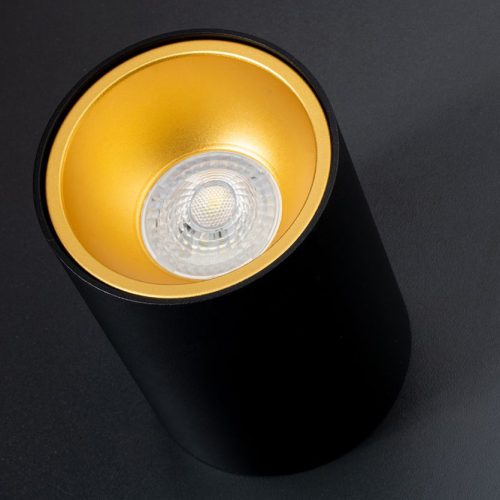 Mennyezeti spotlámpa halogén GU10fekete/arany