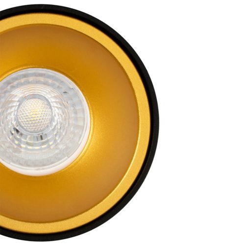 Mennyezeti spotlámpa halogén GU10fekete/arany