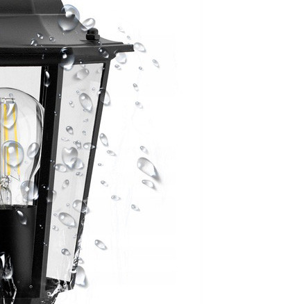 Kerti állólámpa LED oszlop 229cm E27 kültéri dekoratív lámpa