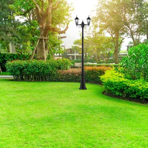 Kerti állólámpa LED oszlop 238cm E27 kültéri dekoratív lámpa