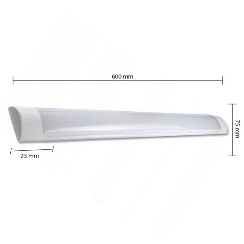 Felületre szerelhető LED lineáris lámpatest 18W 6500K Hideg 120° fehér 60cm Masterled