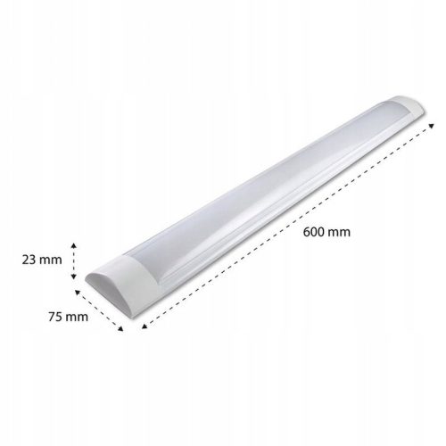 Felületre szerelhető LED lineáris lámpatest 18W 4000K semleges fehér 120° 60cm Masterled