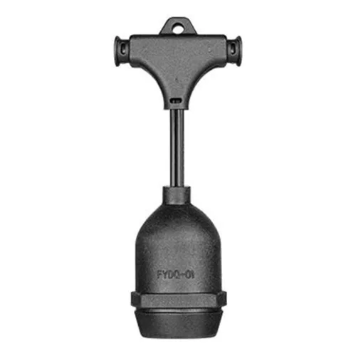 LED girland fényfüzér 10x E27 fekete IP44 10m Masterled