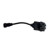 LED girland fényfüzér 15x E27 fekete IP44 15m Masterled
