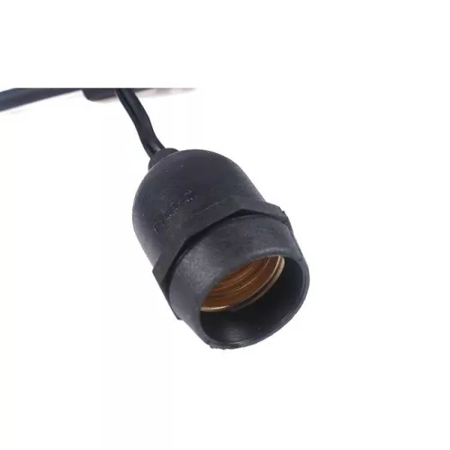 LED girland fényfüzér 10x E27 fekete 5m Masterled