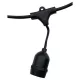 LED girland fényfüzér 5x E27 fekete IP44 5m Masterled