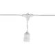 LED girland fényfüzér 5x E27 fehér IP44 5m Masterled