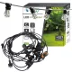 LED girland fényfüzér 10x E27 fekete 10m IP44 Masterled
