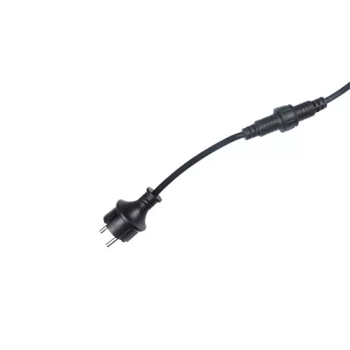LED girland fényfüzér 10x E27 fekete 10m IP44 Masterled