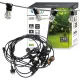 LED girland fényfüzér 20x E27 fekete 20m IP44 Masterled