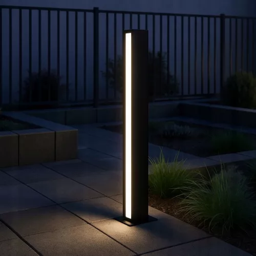 LED Kerti Lámpa Kültéri Álló Oszlopfény 24W 1820lm 4000K Semleges 120° Fekete IP44 60cm Roma Masterled