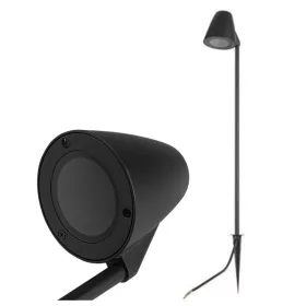   Kerti Lámpa Talajba épített Spotlámpa GU10 Fekete 120° IP54 80cm Marinio Masterled