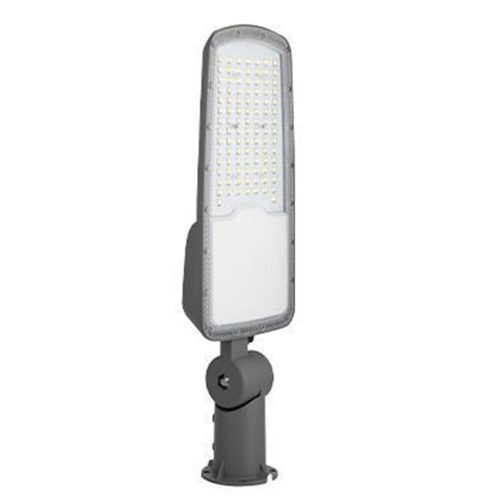 LED utcai lámpa, ipari, közúti lámpatest, 100W, 13000lm, 4500K, semleges, 140°, szürke, IP65, Masterled