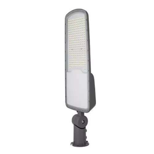 LED utcai lámpa, ipari, közúti lámpatest, 150W, 19500lm, 4500K, semleges, 140°, szürke, IP65, Masterled