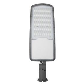   LED utcai lámpa, ipari, közúti lámpatest, 200W, 26000lm, 4500K, semleges, 140°, szürke, IP65, Masterled