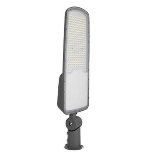 LED utcai lámpa, ipari, közúti lámpatest, 200W, 26000lm, 4500K, semleges, 140°, szürke, IP65, Masterled